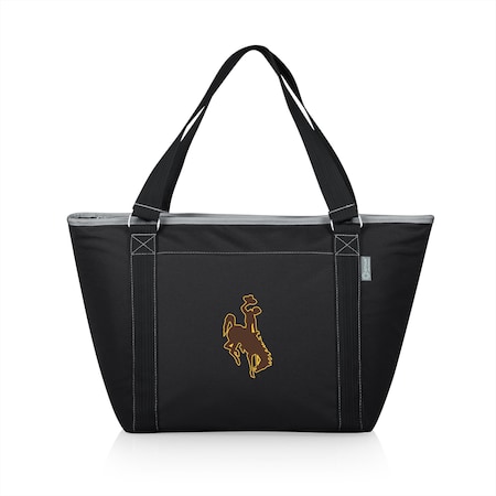 Picnic Time Family Of Brands NCAA Wyoming Cowboys Topanga Tote Cooler Bag - Soft Cooler Bag - Picnic Cooler, Black 619-00-175-694-0