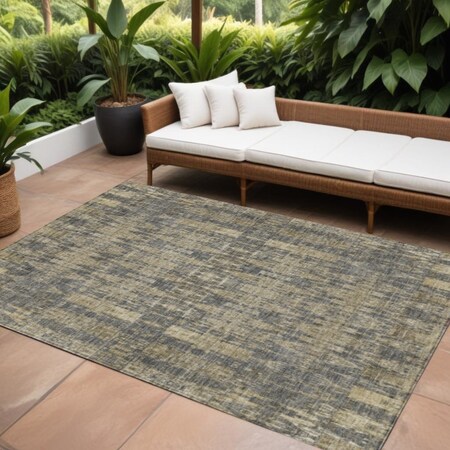 Homeroots 9' X 12' Gray Taupe And Beige Moroccan Washable Indoor Outdoor Area Rug 577203