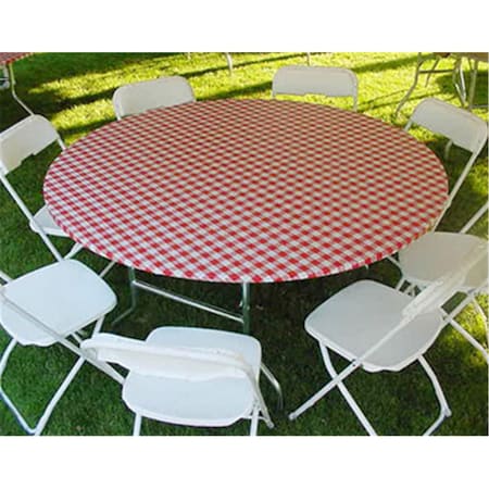 Gloriousgifts 72 Inch Round Kwik-Cover- Red Gingham, 25PK GL2606682