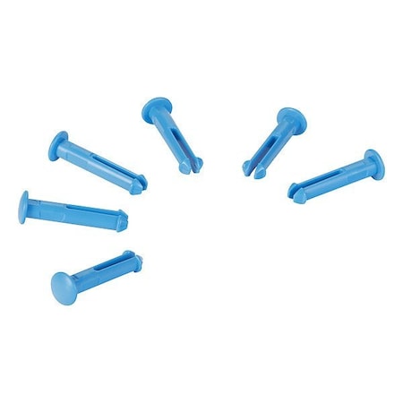 Vikan Pins for Wall Brackets, Blue 10013