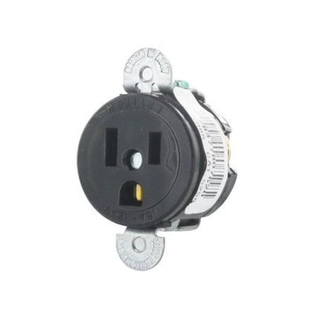 Leviton Heavy Duty Specification Grade Single Receptacle, 15 Amp, 125 Volt 5258-SS