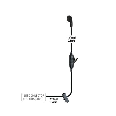 Klein Electronics Vapor 1-Wire Earbud with Motorola M8 Connector VAPOR-M8