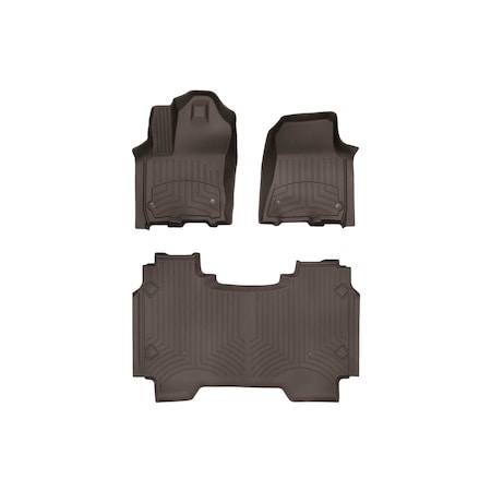 Weathertech Cocoa, Front and Rear FloorLiner HP 4718771IM-4714282IM