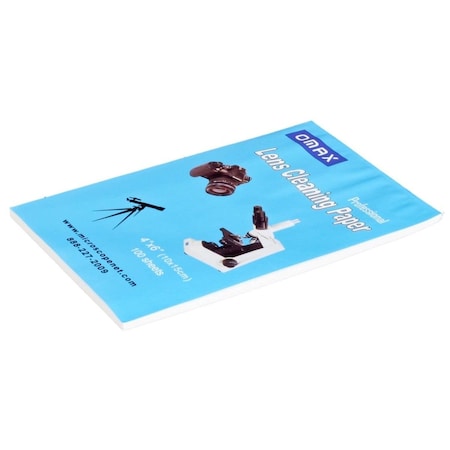Amscope Microscope & Camera Lens Optical Cleaning Paper Booklet 100 Sheets A99CPB100