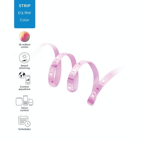 Wiz 3.3 Ft. L. White 2700K to 6500K LED Smart Strip Extension 603571