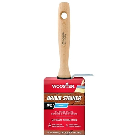 Wooster Stain Brush, 234 in W, China Bristle F5116-2 3/4