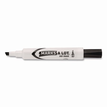 Avery MARKS A LOT Desk-Style Dry Erase Markers, Broad Chisel Tip, Black 24408
