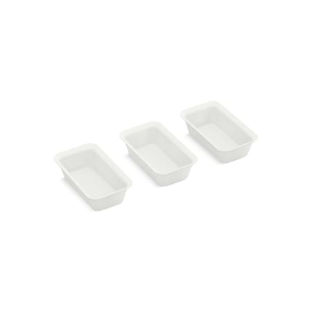 Kohler Three-piece workstation prep bowl set Cloude White 35484-1LG