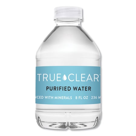 True Clear Purified Bottled Water, 8 oz Bottle, 24PK 8OZ24CT