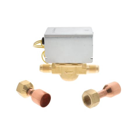 Resideo Zone Valve 3/8'' Flare 24 Vac 2 Way 18 '' Leads 3.5 Cv Normally Open V8043D1080