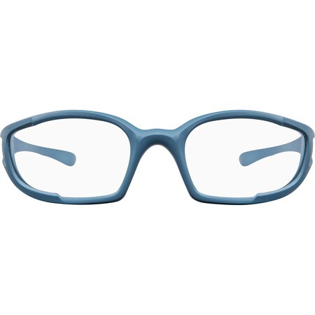 Ironwear Premium Anti Fog Metal Detectable Safety Glasses w/ UV Protection, Blue, Clear 3097-BL-C/A-MD