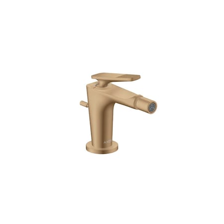 Axor Citterio C Single-Hole Bidet with Pop-Up Drain- Cubic Cut in Brushed Bronze 49211141