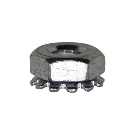 Auveco 8-32 Hex Keps Lock Washer And Nut Zinc, 100PK 3493