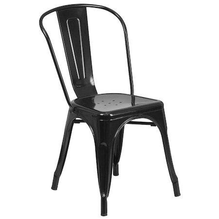 Flash Furniture Contemporary Chair, Black Back, 18 in W 20" L 33" H CH-31230-BK-GG