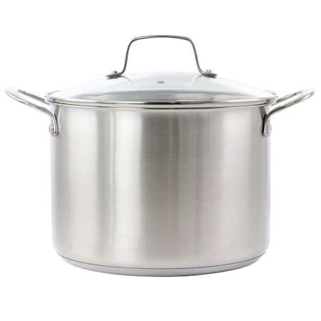 Martha Stewart Everday Midvale 8 Quart Stainless Steel Stock Pot with Lid 128732.02
