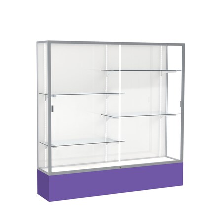 Ghent Spirit Floor Display Case 72x72x16, White, Satin 376WB-SN-PE