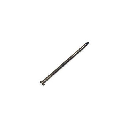 Pro-Fit 00 Finishing Nail, 8 in L, Carbon Steel, Brite, Flat Head, Round Shank, 5 lb 53265