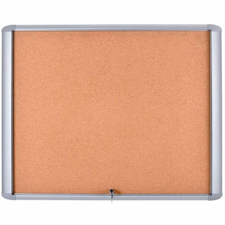 Mastervision Enclosed Cork Bulletin Board 26-1/2"W x 30"H VT340601760