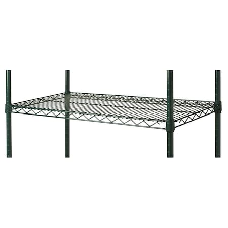 Focus Foodservice FocusFoodService  18 in. W x 42 in. L Epoxy Wire Shelf - Green FF1842G