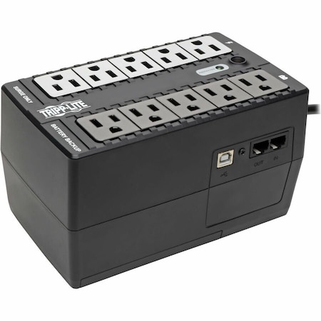 Tripp Lite UPS System, 600VA, Standby, Out: 110/115/120V AC In: 120V AC INTERNET600U
