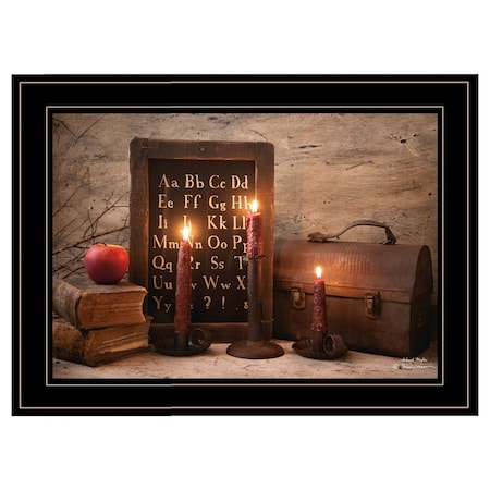 Homeroots School Nights 3 Black Framed Print Wall Art 406867