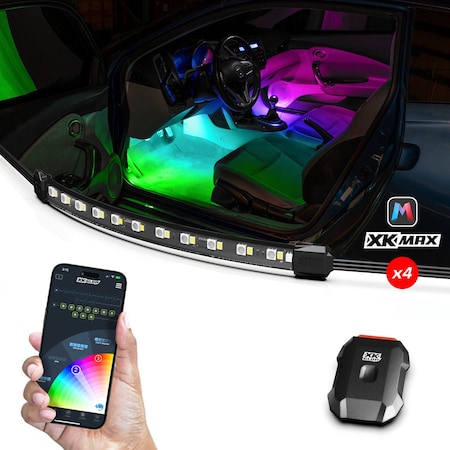 Xk Glow 4pc XKmax Car Interior Kit MX-CAR-MINI