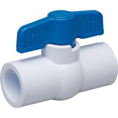 Proline Series Proline 1/2'' Solvent x 1/2'' Solvent PVC Schedule 40 Quarter Ball Valve 107-633-NP