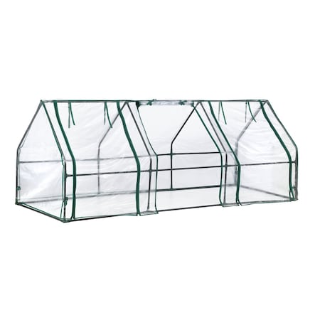 Miracle-Gro 3 x 8 x 3 ft Clear Mini Greenhouse 70525