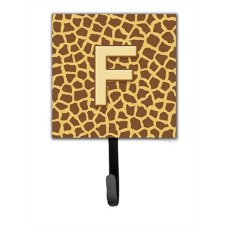 Carolines Treasures Letter F Initial Monogram - Giraffe Leash Holder Or Key Hook CJ1025-FSH4