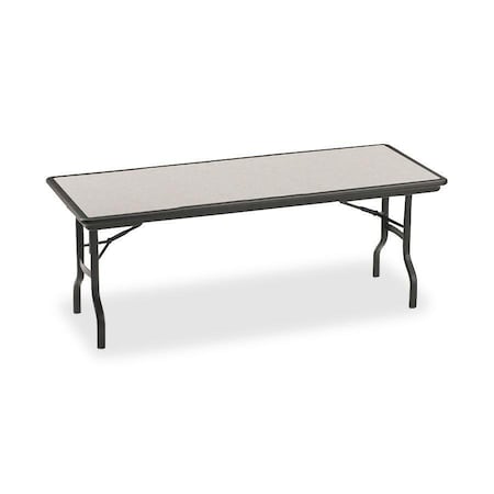 Iceberg IndestrucTable Ultimate Folding Table, Granite Top, Black Frame, 30 in W x 72 in L x 29 in H 65127