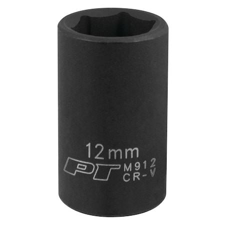 Performance Tool 3/8 In Dr. Impact Socket 12Mm Socket Imp 12Mm, M912 M912
