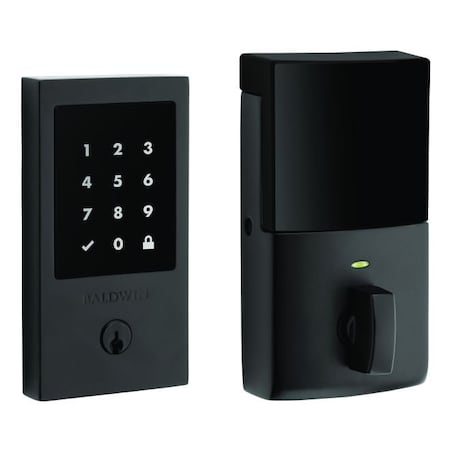 Baldwin Baldwin Z-Wave Minneapolis Touchscreen Deadbolt with Schlage C Keyway Satin Black Finish 8225190ZW