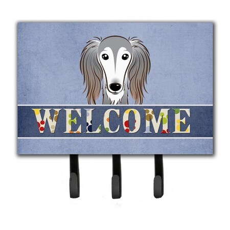 Carolines Treasures Saluki Welcome Leash and Key Holder BB1415TH68
