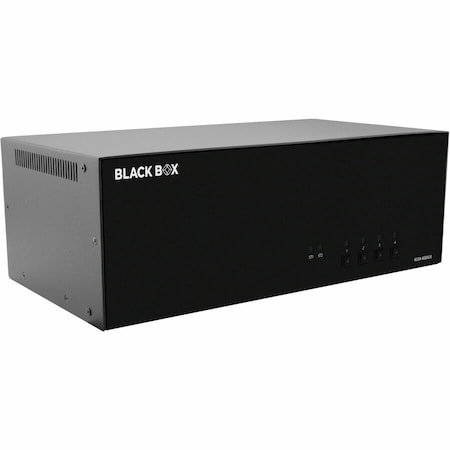 Black Box BLACK BOX NIAP4 SECURE KVM SWITCH, 4 PORT QUAD HEAD DP, CAC, IF OUTSIDE TAPE IS BROKEN, UNI KVS4-4004VX