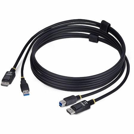 Startech.Com 6FT (1.8M) DISPLAYPORT AND USB 5GBPS KVM CABLE, 4K 60HZ, DP 1.2 AND USB COMBO CA DU1226-KVM-CABLE