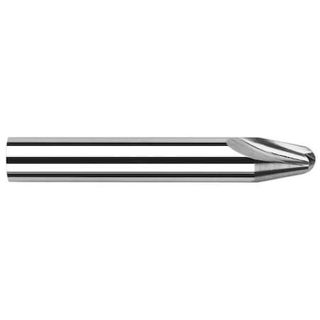 Harvey Tool 0.0100in Radius x 0.4370in (7/16) Length of Cut x 7Deg. per side Carbide Runner Cutter, 2 Flutes 764652