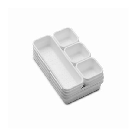 Madesmart Housewares 8PC WHT Interlock Bins, 8PK 95-59001-06