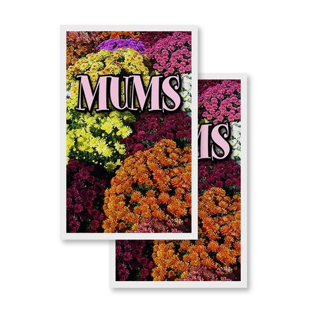 Signmission Mums, Vinyl Decals Only 24 Inch x 36 Inch, Vinyl Decal, 2PK DSB-2436-2PACK-Mums