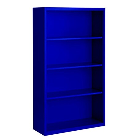 Steel Cabinets Usa Bookcase 52 in H, 36 in W, Blue, 4 Shelves BCA-365213-BL
