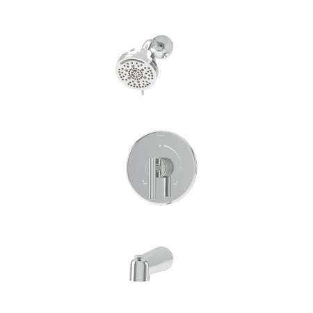 Symmons Dia HydroMersion Multi Spray Single Handle Tub and Shower Faucet Trim Kit (Valve Not Included) 3592B15TRM