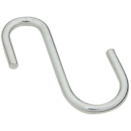National Hardware 3315 Series Open S-Hook, Steel, Zinc N263-582