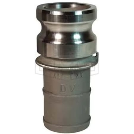 Dixon Type E Cam and Groove Adapter, 2 in, Male Adapter x Hose Shank, Hastelloy CW12MW 200-E-HA