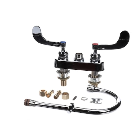 T&S Brass TandS Brass WORKBOARD FAUCET, 4 DECK MOUNT, 6 SWIVEL GN, 1.5 B-1141-XSCR4V15