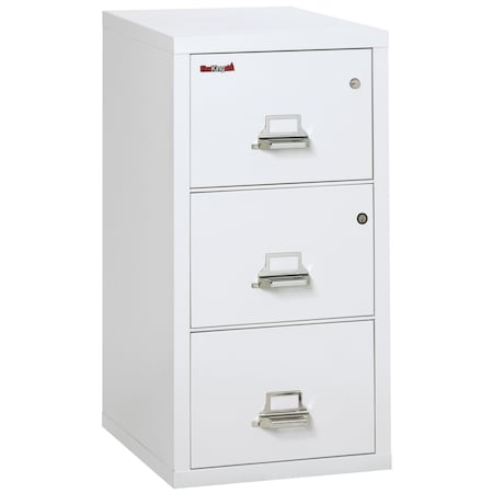 Fireking 3 Drawer, 1 Hr Fire Rated, Vertical, 31" Legal, Safe-In-A-File Arctic White 3-2131-CAWSF