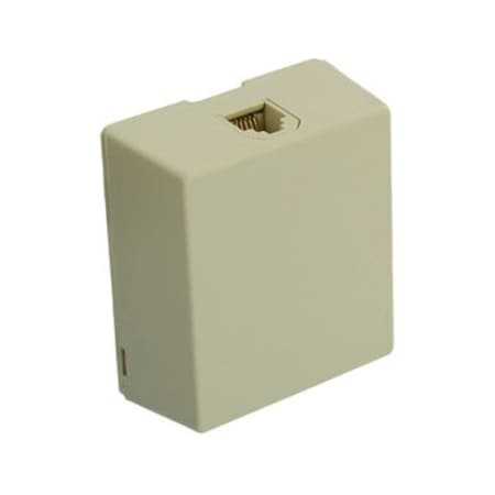 Leviton Telephone Wall Jack, Ivory 4625A-26I