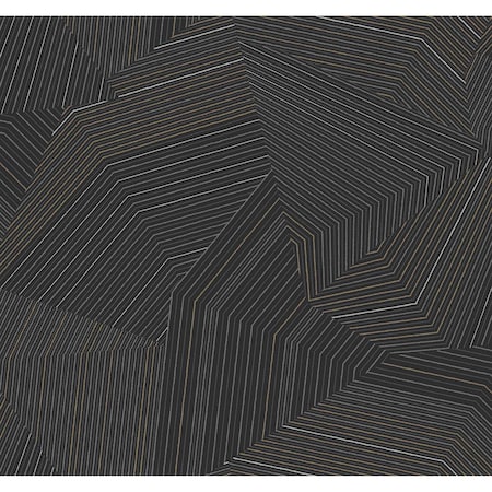 York Wallcoverings Dotted Maze Black Wallpaper OI0614