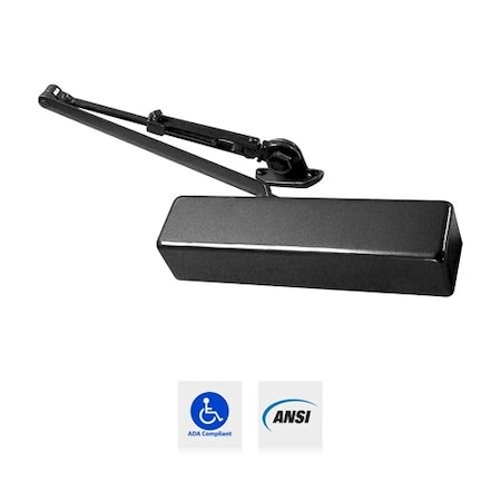 Premier Lock Adjustable Barrier Free Grade 1 Door Closer - ADA Compliant: Duranodic DC9002BF