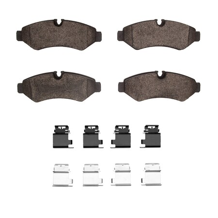 Dynamic Friction Co DFC HybriDynamic Brake Pads Hrdwr Kit 4000-2201-01