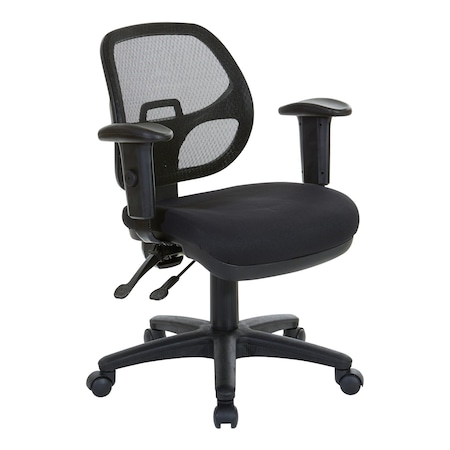 Office Star Products Ergonomic Task Chair with ProGrid Back, Coal 29024-30
