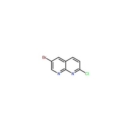 Ak Scientific 6-Bromo-2-chloro-1, 8-naphthyridine (250mg), CAS 902837-40-5 5017AC-250mg